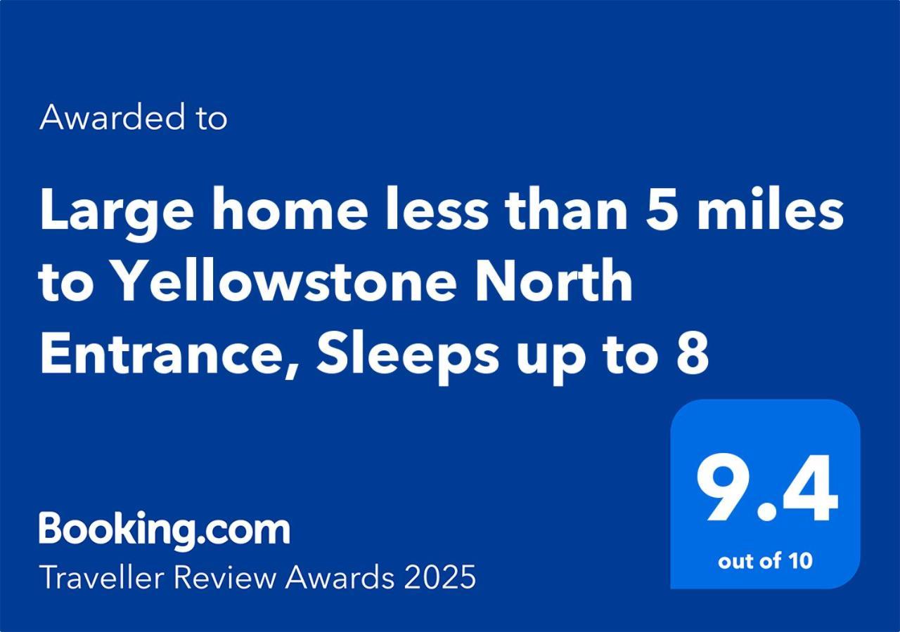 Bison Lodge - Lg Home - 2 Bedrooms - Less Than 5 Miles To Yellowstone North Entrance, Sleeps Up To 8 Gardiner Exterior photo